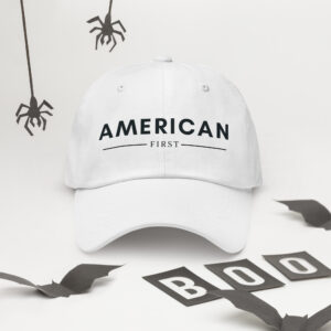 American first- white cap