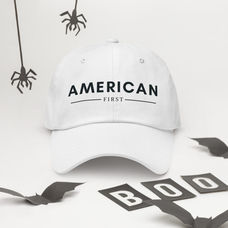 American first- white cap