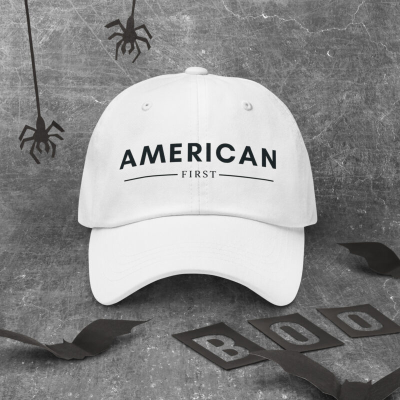 American first- white cap